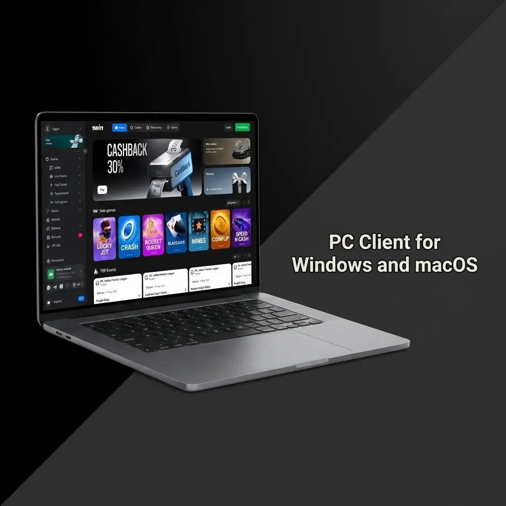 1win betting platform accessible via Chrome, Firefox, Safari, and Edge browsers on Windows and macOS desktops