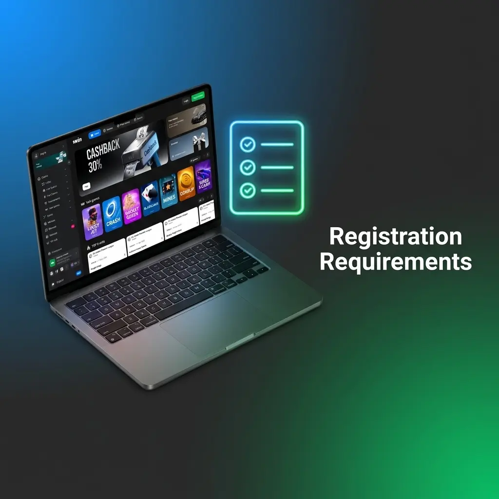 1win registration requirements including age limit, KYC documents, one account rule, and jurisdictional eligibility criteria