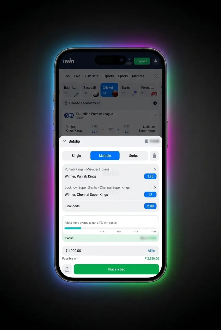 Step-by-step guide to placing your first bet on the 1win app in under 5 minutes with UPI deposit