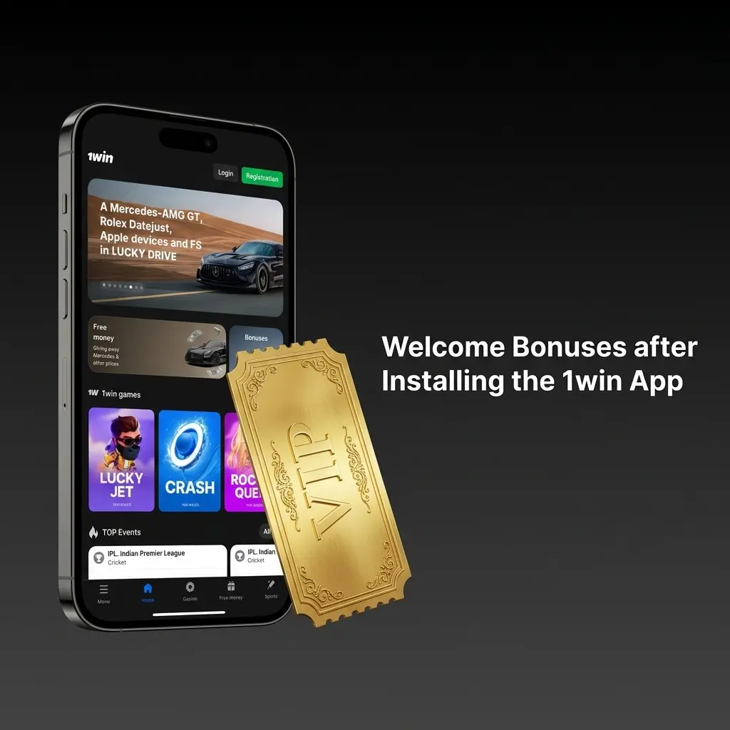 1win app welcome bonus up to 1,80,000 INR plus 500 Free Spins for Indian players after first deposit